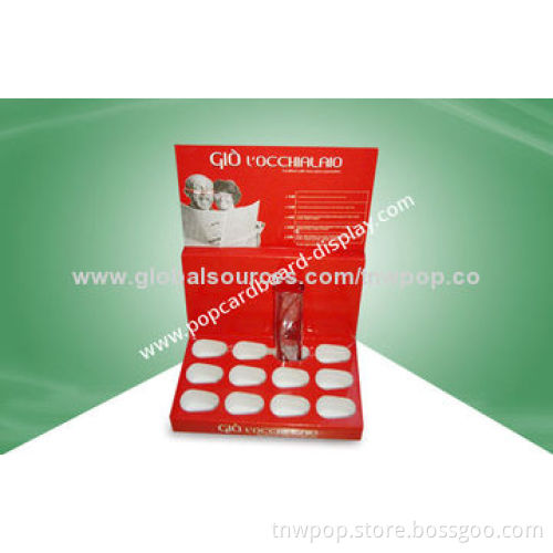 POP counter-top display, with hole can make product standup/strong/stable/eye-catching/customized
